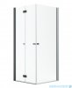 Radaway Nes Black KDD B / KDD I kabina 80x80cm lewa czarny mat/przejrzyste 10024080-54-01L/10015080-54-01R